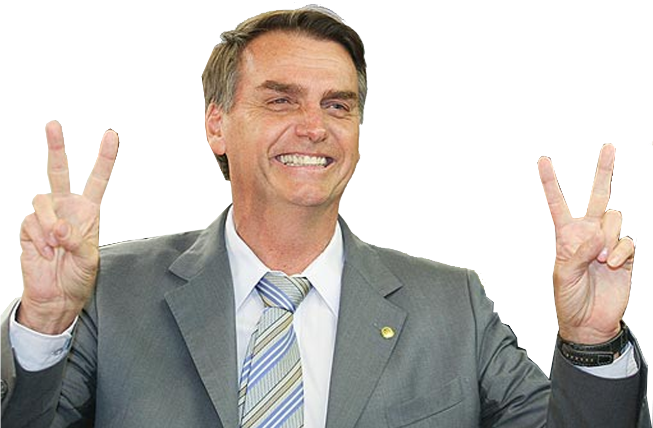 Sticker Risitas Bolsonaro Heureux Victoire - Jair Bolsonaro Transparent Clipart (1281x841), Png Download