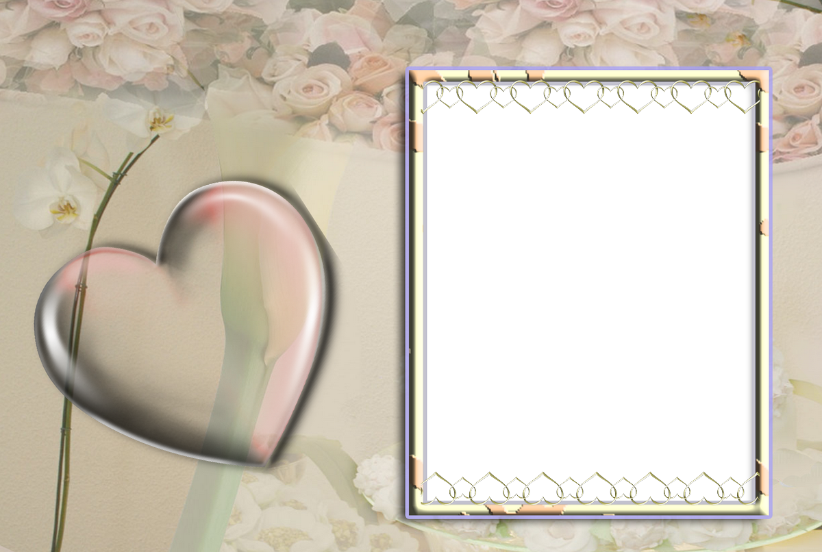 Marco Corazon - Molduras Para Fotos Casal Clipart (1200x806), Png Download