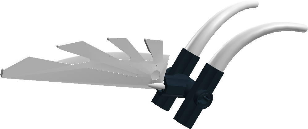 Eastern Dragon Horn Layout - Blade Clipart (1138x749), Png Download