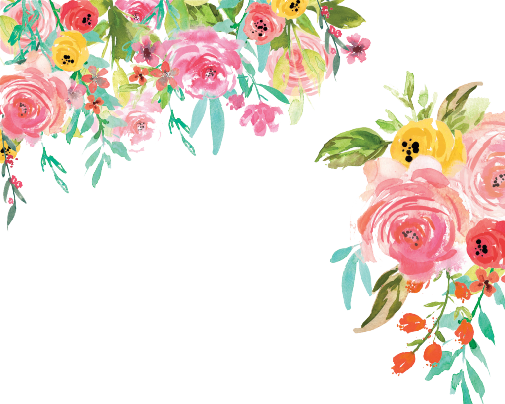 Free Big Watercolor Floral Collection - Big Flower Watercolor Png Clipart (1024x819), Png Download