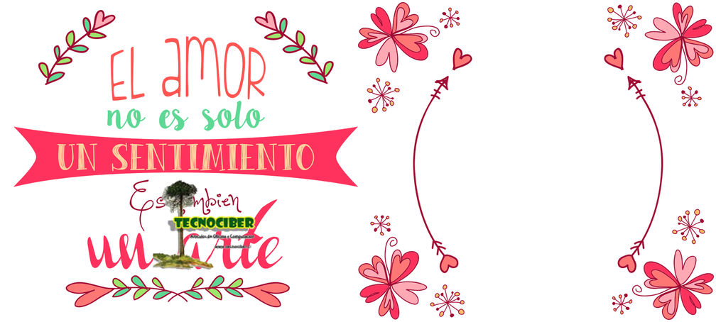 14 Febrero Día De Los Enamorados / Tazones Enamorados - Floral Design Clipart (1008x454), Png Download