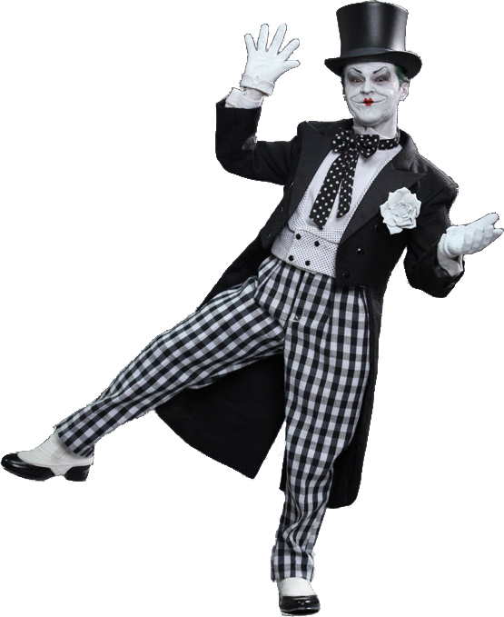 Mime Joker 1989 1/6th Scale Hot Toys Action Figure - Joker Clipart (555x679), Png Download