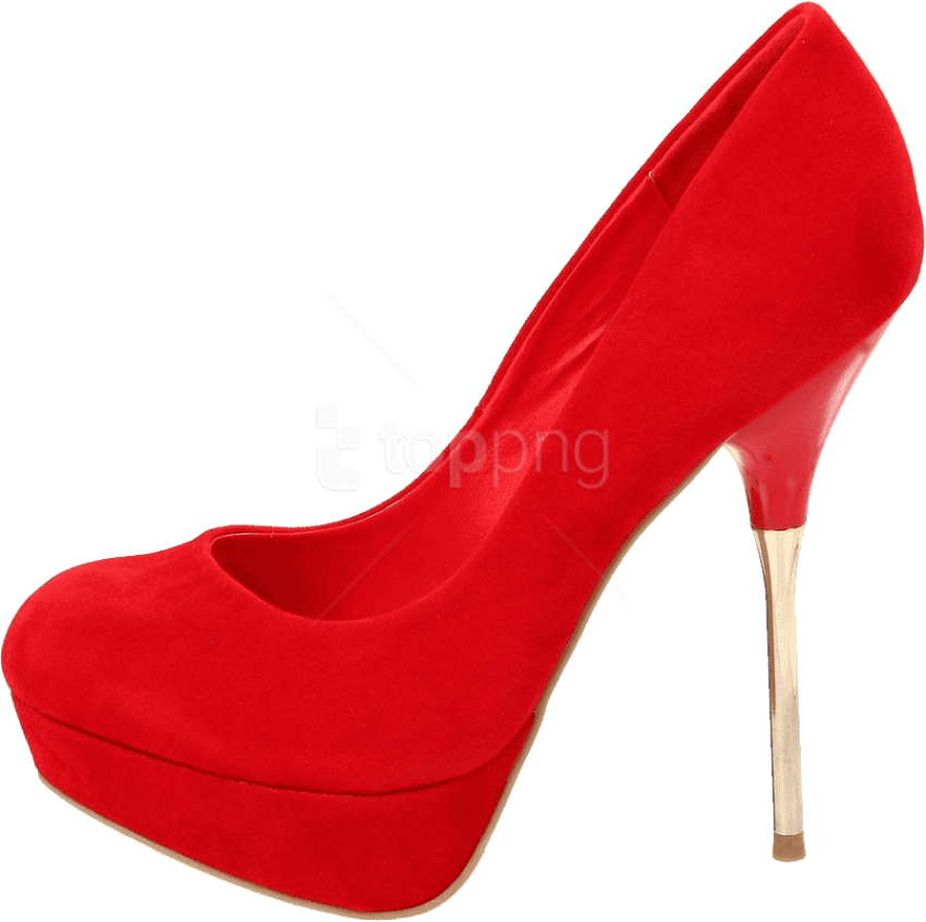 Free Png Red Women Shoe Png Images Transparent - Women Red Shoes Png Clipart (850x846), Png Download