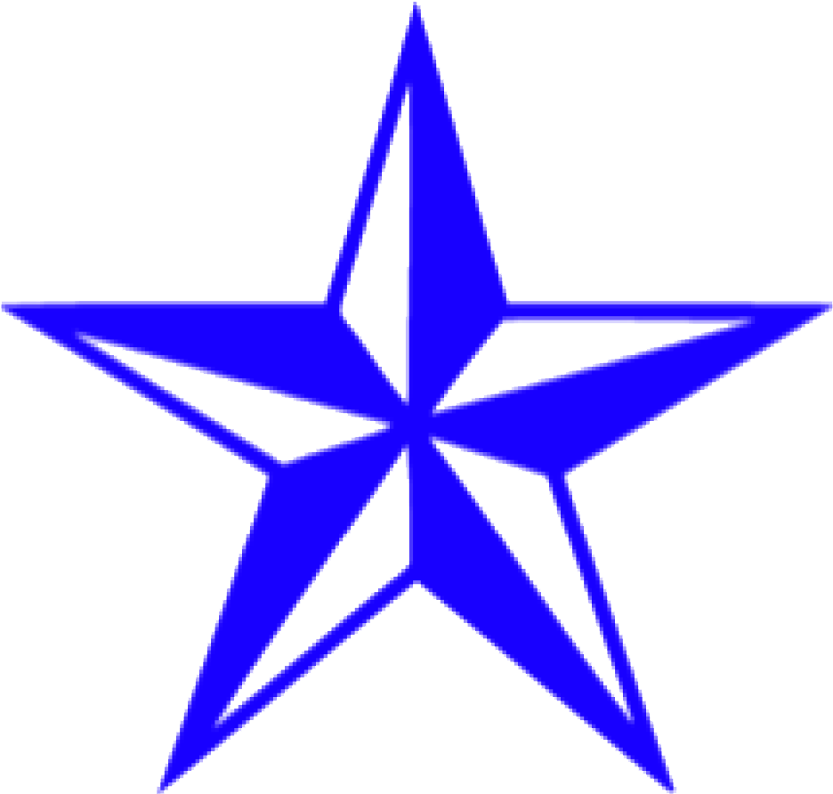 Trumpet Studio Logo - Nautical Star Tattoos Clipart (1050x1050), Png Download