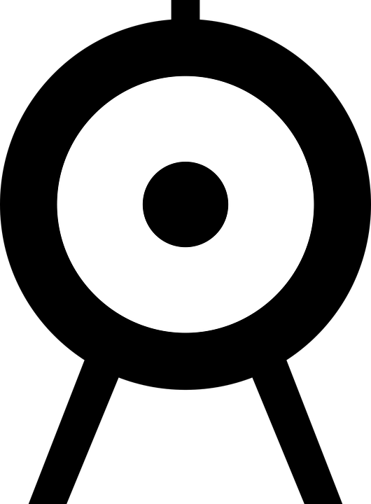 Archery Stand Meeting Archery Target Black - Circle Clipart (530x720), Png Download