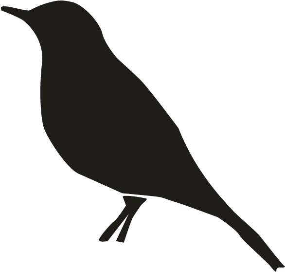 Smock Sparrow Motif - Perching Bird Clipart (696x696), Png Download