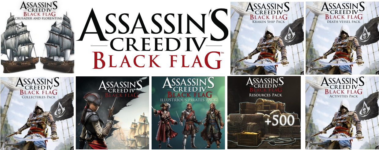 Illustrious Pirates Pack - Assassin's Creed 3 Clipart (1250x500), Png Download