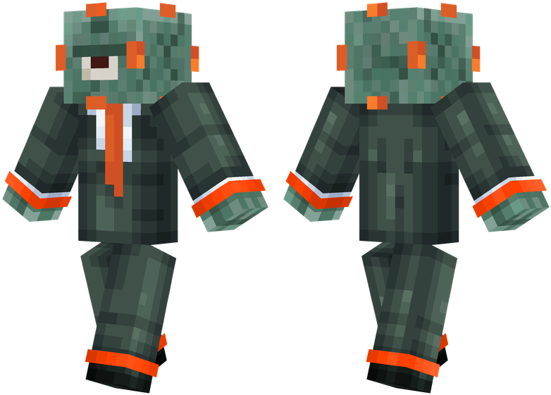 Guardian Suit - Minecraft Pulp Fiction Skin Clipart (804x576), Png Download