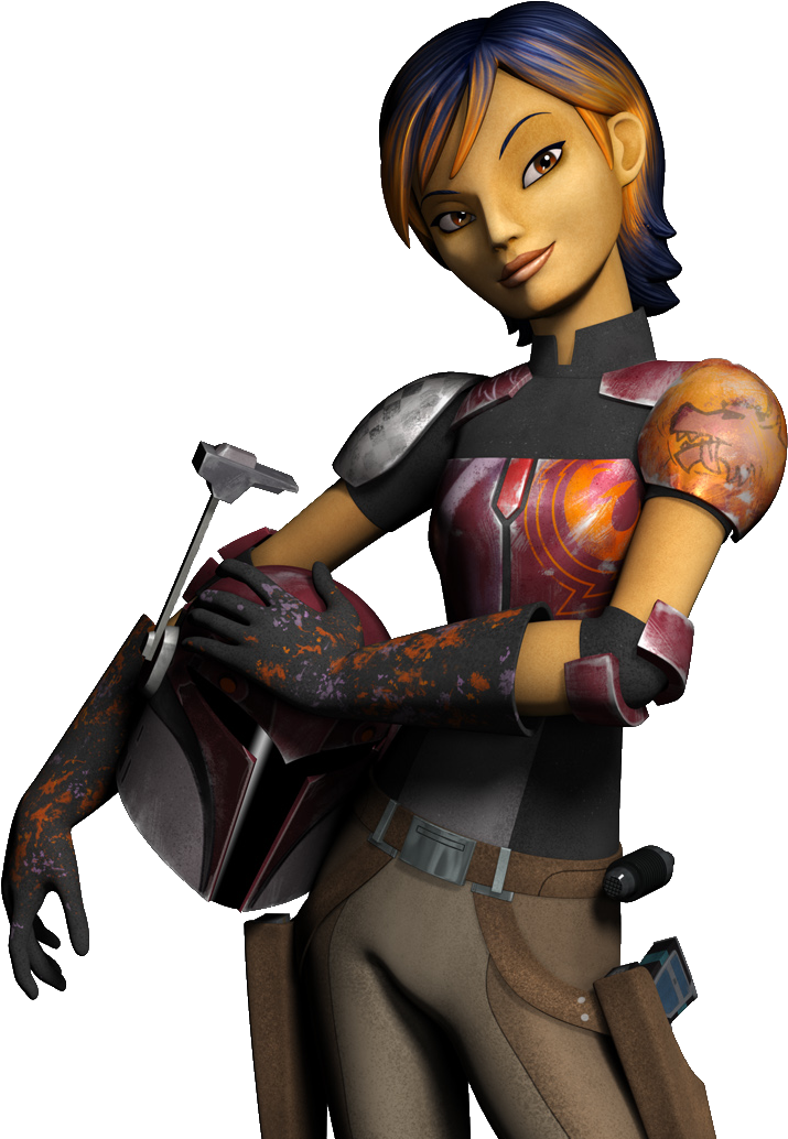 The Spark Of Rebellion (accepting) - Star Wars Rebels Sabine Wren Season 1 Clipart (795x1074), Png Download