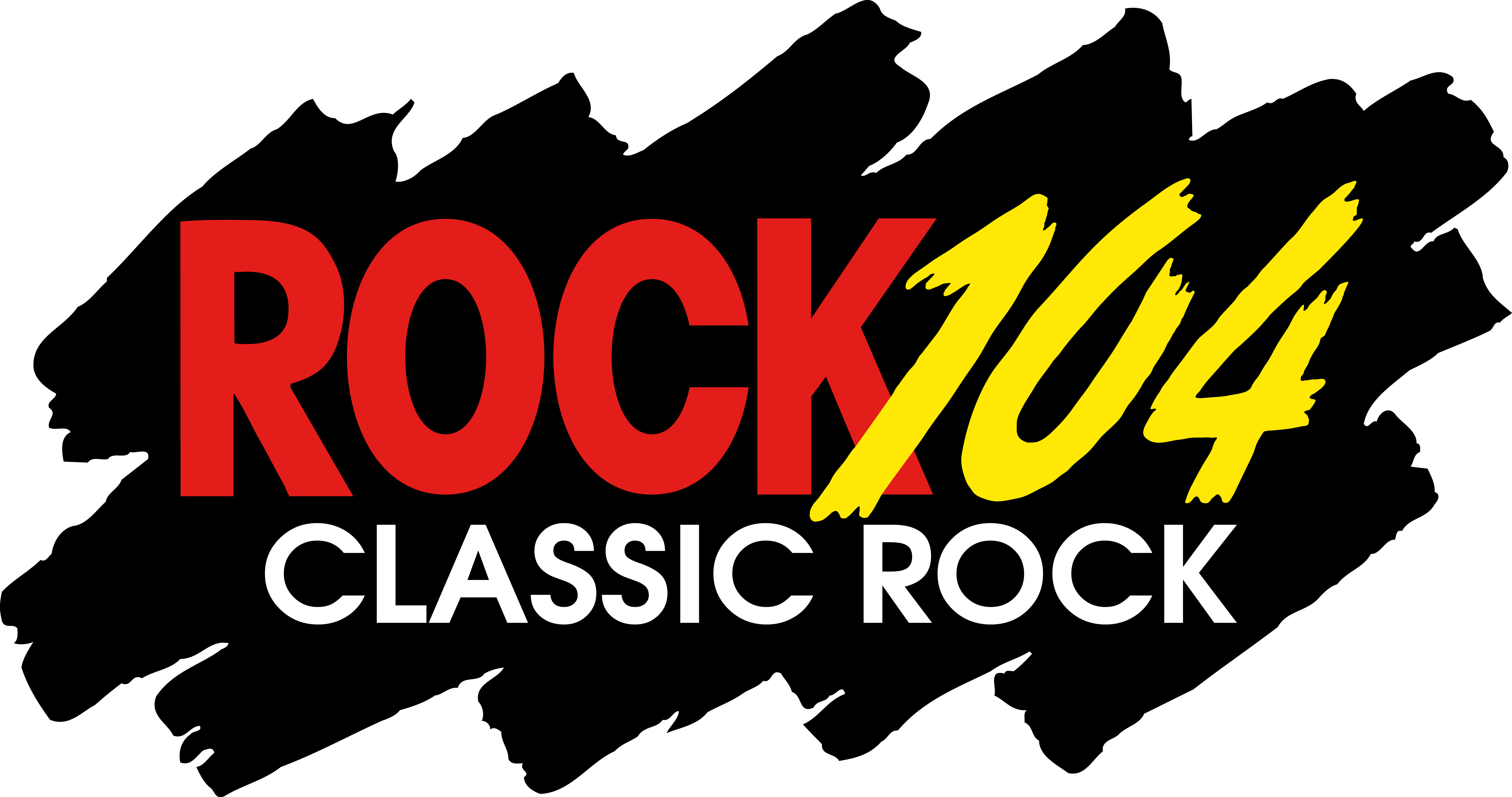 Rock104 - Rock 104 Logo Clipart (7373x3885), Png Download