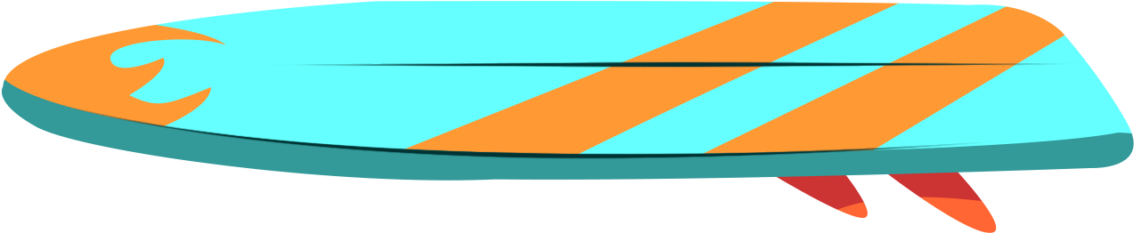 Surfboard Clipart (1286x570), Png Download