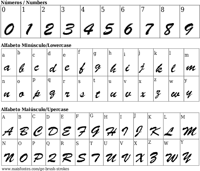 Font Details Ge Brush Strokes - Fonte Eras Clipart (689x640), Png Download