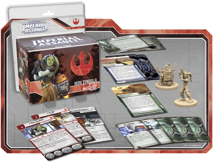 Fantasy Flight Games Star Wars Rebels Hera Syndulla - Imperial Assault Alliance Rangers Clipart (700x533), Png Download