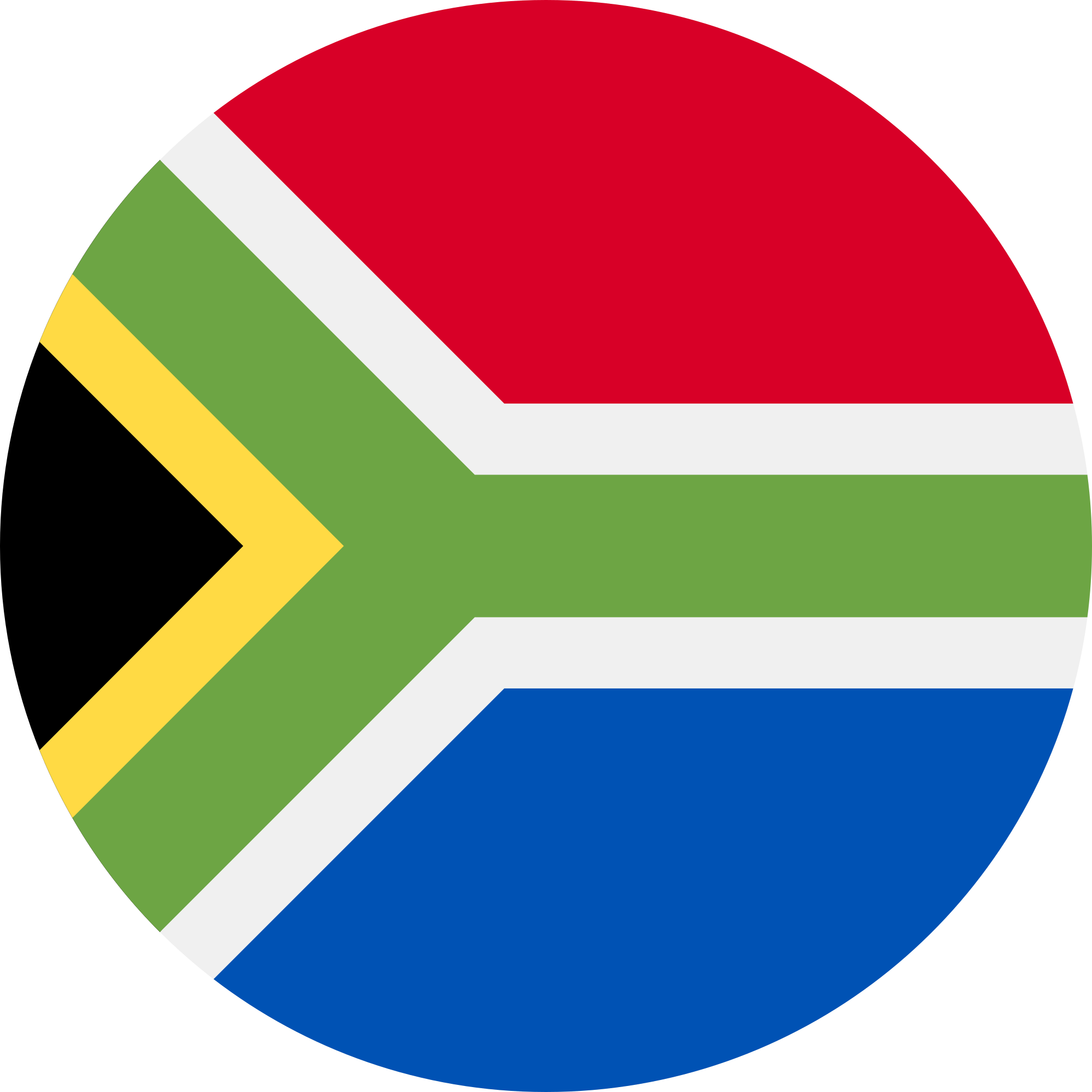 File South Flag - South Africa Flag Circle Png Clipart (2000x2000), Png Download