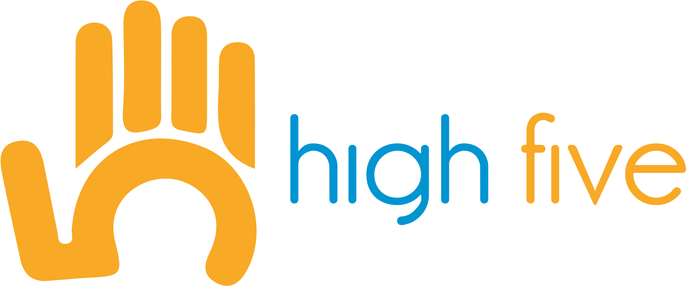High Five - High Five Logo Png Clipart (2400x991), Png Download