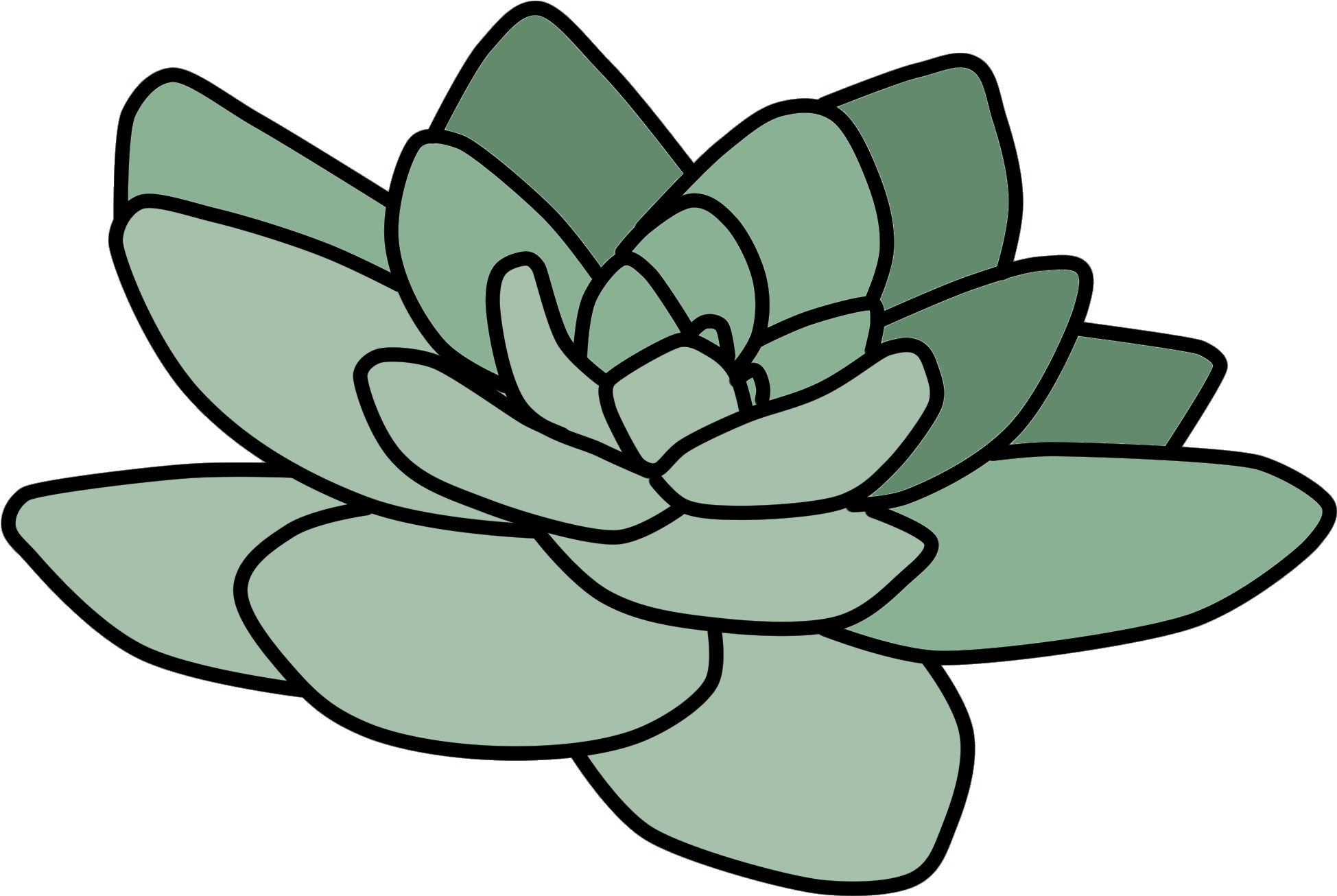 Cactus Art Tumblr Cactus Tumbler Transparent Pineapple Clipart (1949x1306), Png Download
