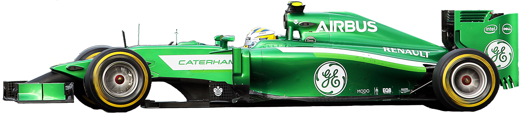 Caterham F1 Car Png Clipart (1680x377), Png Download