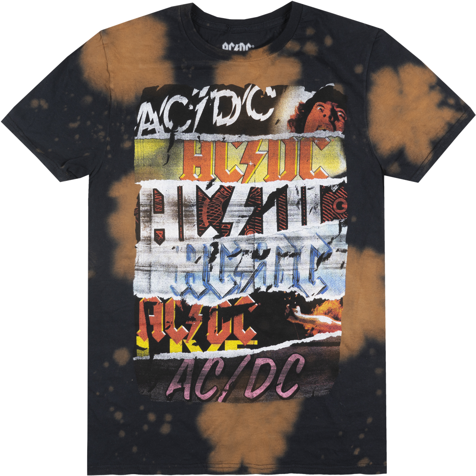 Acdc Rock Album Logo T-shirt Black Tee Metal Music - Ac Dc Powerage Clipart (971x971), Png Download