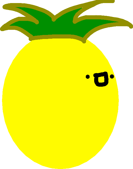 Drawing Copy - Pineapple Clipart (524x663), Png Download