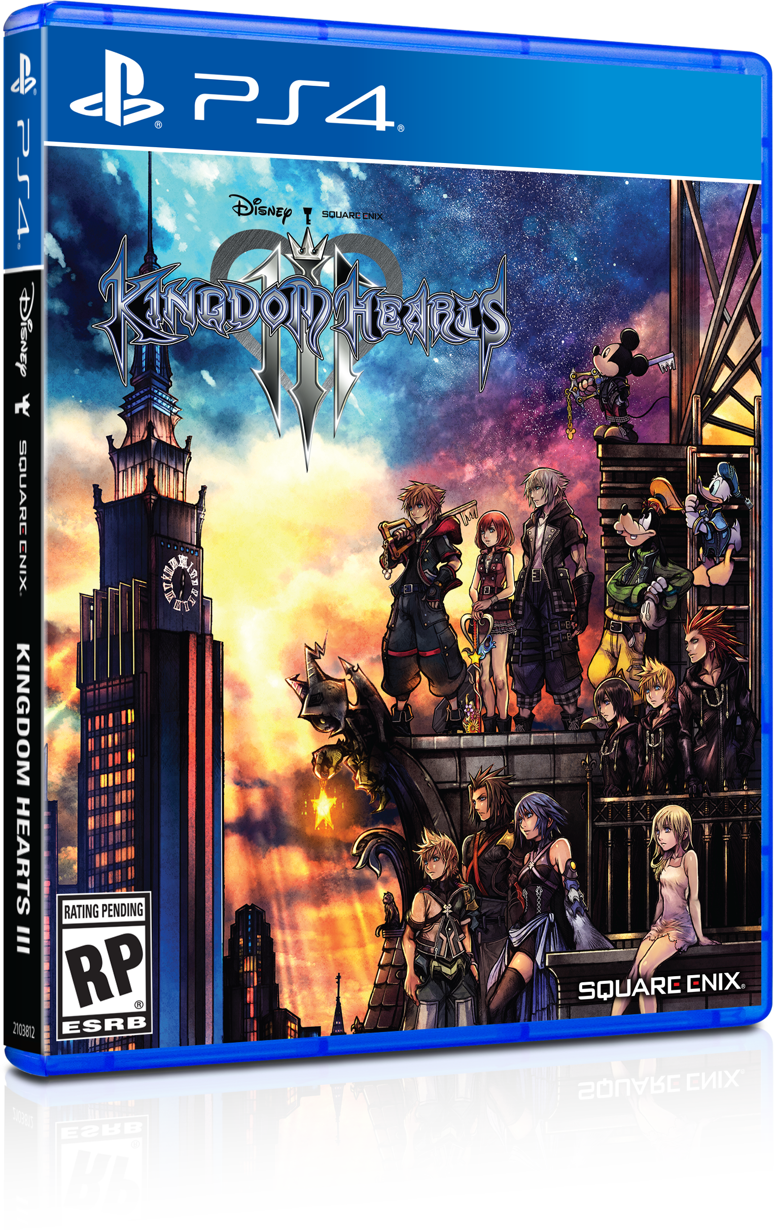 Kh3[kh3] Official Box Rendering - Kingdom Hearts Iii Ps4 Cover Clipart (1526x2423), Png Download