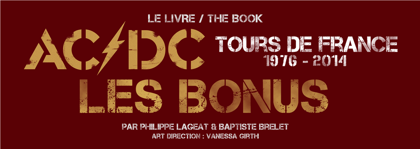 Ac/dc Tours De France 1976-2014 - Poster Clipart (1400x600), Png Download