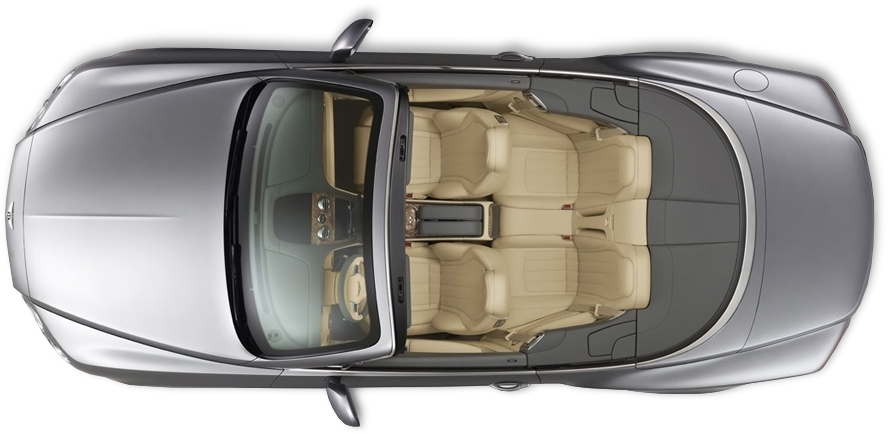 Our State Of The Art Cradles, However, Allow Your Car - Bentley Continental Gt Top View Clipart (888x434), Png Download