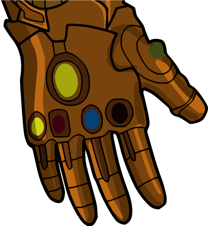 Fans Of Marvel Await To See Upcoming Film % - Manopla Do Infinito Desenho Clipart (900x899), Png Download