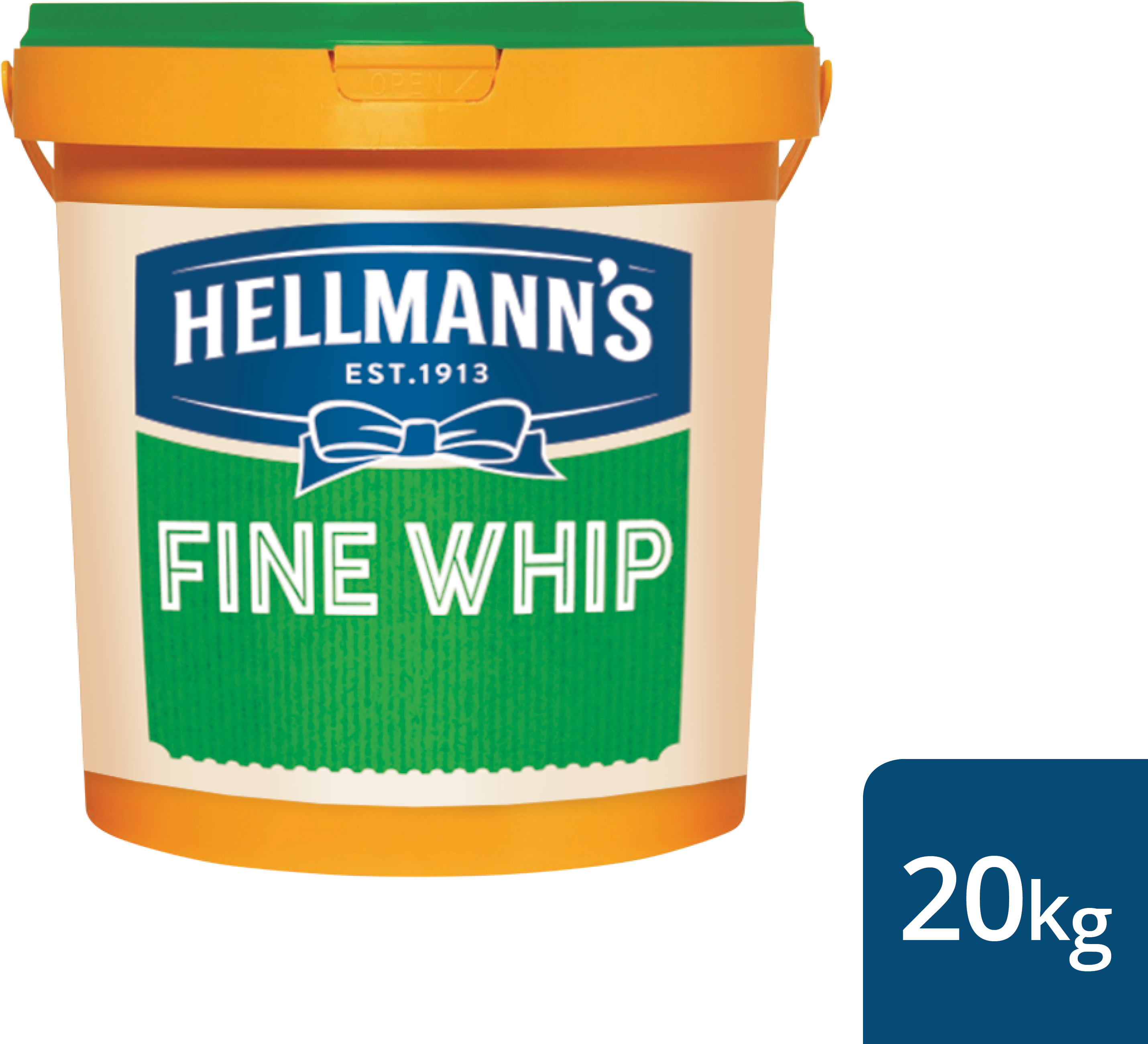 Hellmann's Fine Whip Salad Cream 20kg - Hellmans Clipart (3000x3000), Png Download