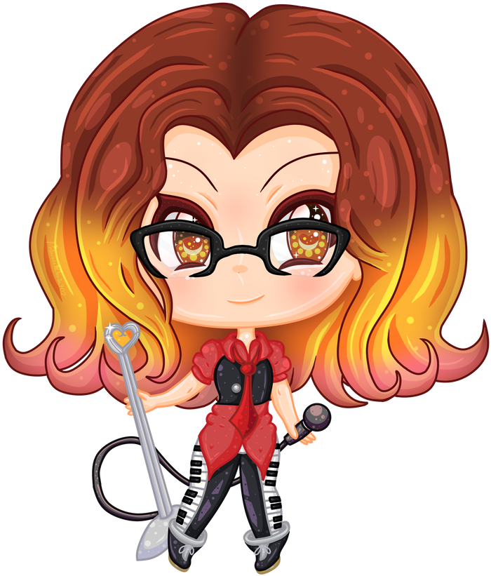 Youtaite Secret Santa Sara Beat Chibi Princessdevin - Cartoon Clipart (774x1032), Png Download