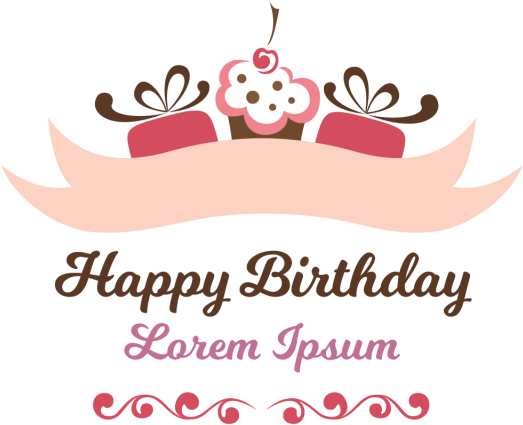 Clip Art Happy Birthday Vintage - Png Download (640x640), Png Download