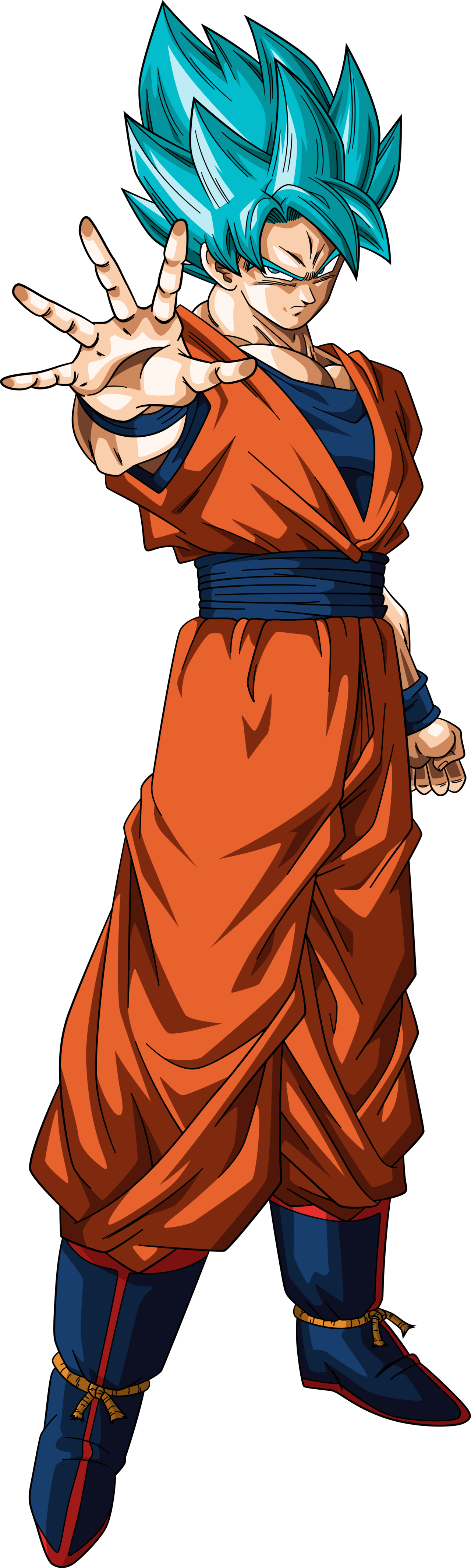 Report Rss Level 3 - Goku Super Saiyajin Blue Png Clipart (1280x4255), Png Download