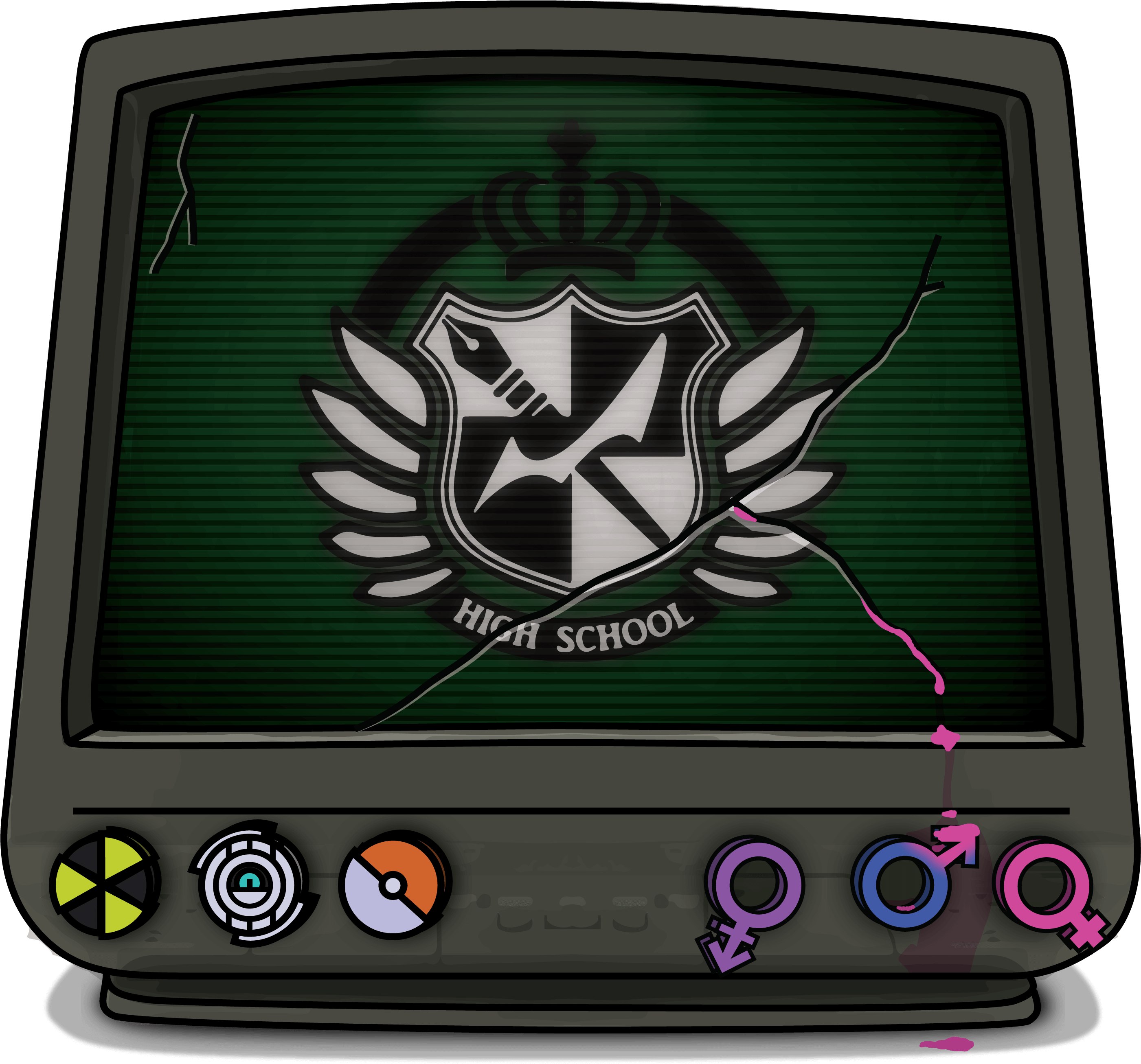 Best In The World - Danganronpa Clipart (3000x3000), Png Download