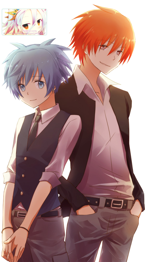 Nagisa,karma Render By Totoro-gx - Akabane Karma And Shiota Nagisa Clipart (674x1000), Png Download