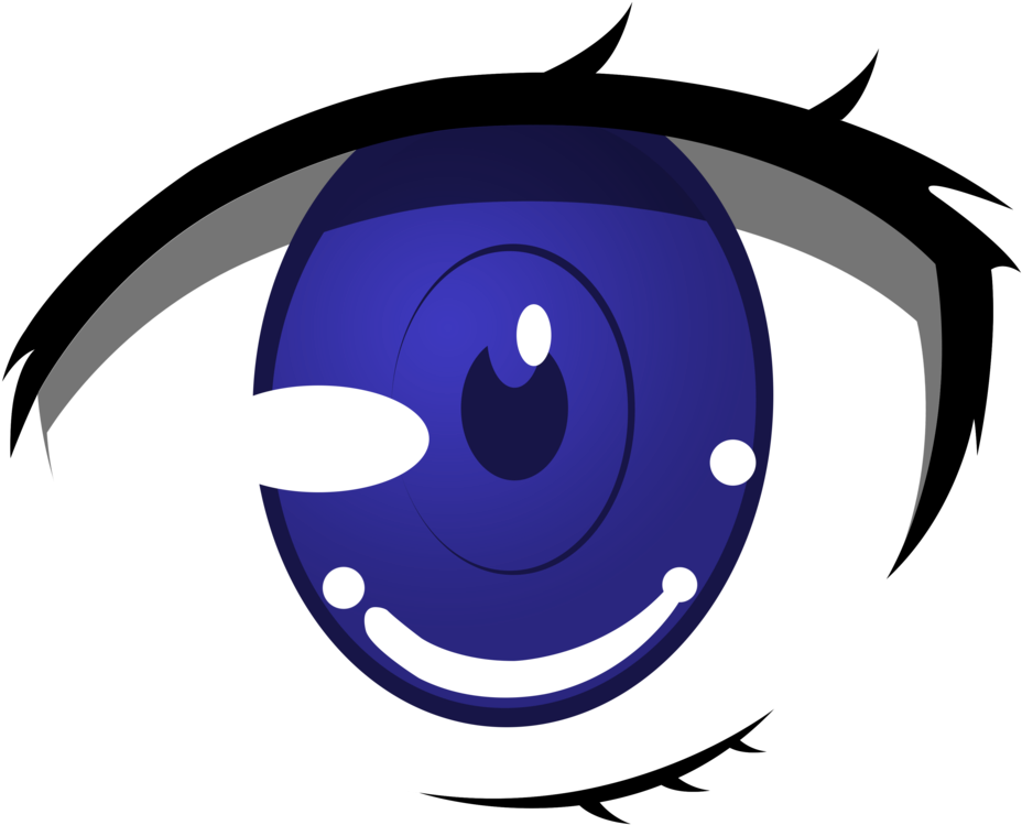 Blue Eyes - Anime Eyes Transparent Background Clipart (1024x1024), Png Download