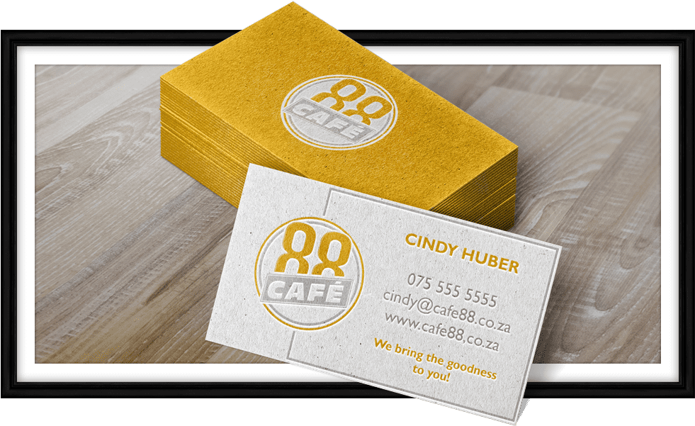 Cafe88 Business Card Stack - Graphic Design Clipart (1080x630), Png Download