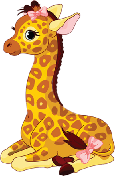 Giraffe Cartoon Png Clipart (600x600), Png Download