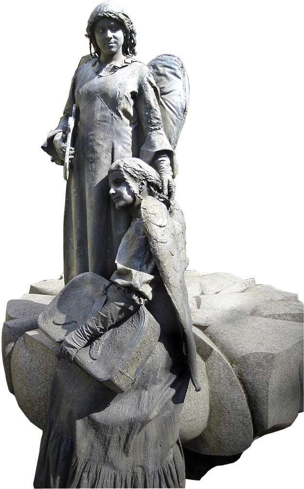 Fallen Angels - Statue Clipart (788x1051), Png Download