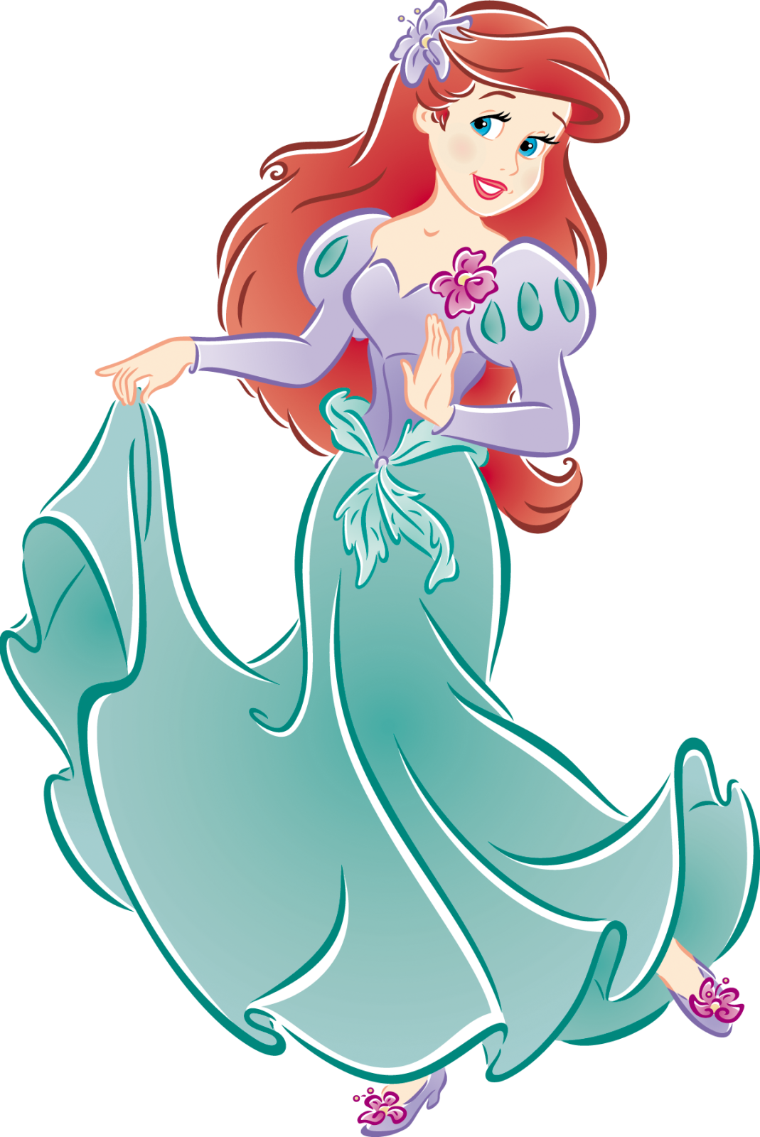 La Sirenita Princesa Ariel Cliparts Picture To Pin - Aurora Princess Mermaid - Png Download (1069x1599), Png Download