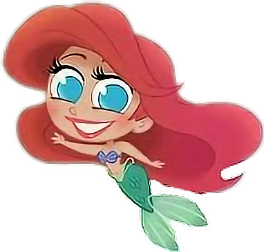 #ariel #disney #sirenita #chibi - David Gilson Disney Clipart (382x364), Png Download