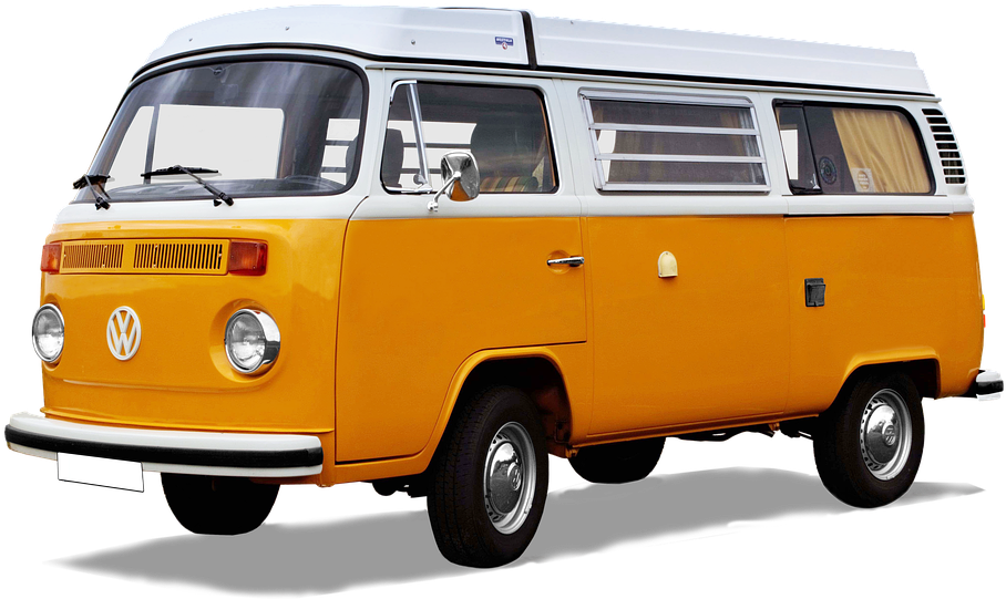 Vw Bulli Type T2 Oldtimer Auto Vehicle Old Bus - Volkswagen Bulli Bus Png Clipart (960x573), Png Download