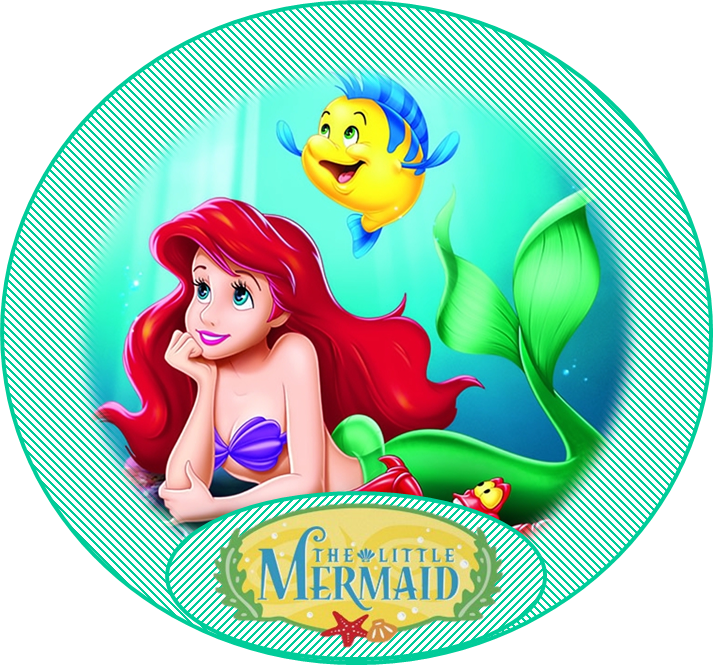Free Little Mermaid Party Ideas - Little Mermaid Clipart (713x670), Png Download