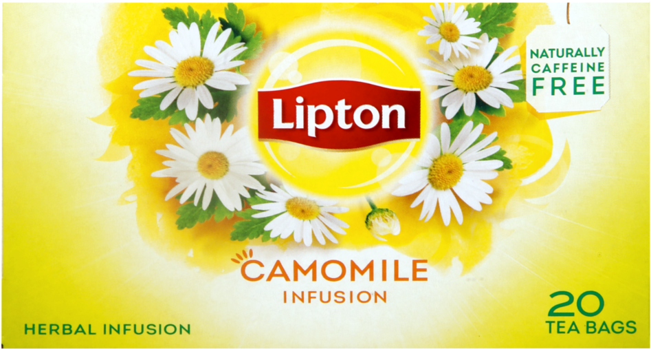 Chamomile Lipton Tea Clipart (1000x567), Png Download