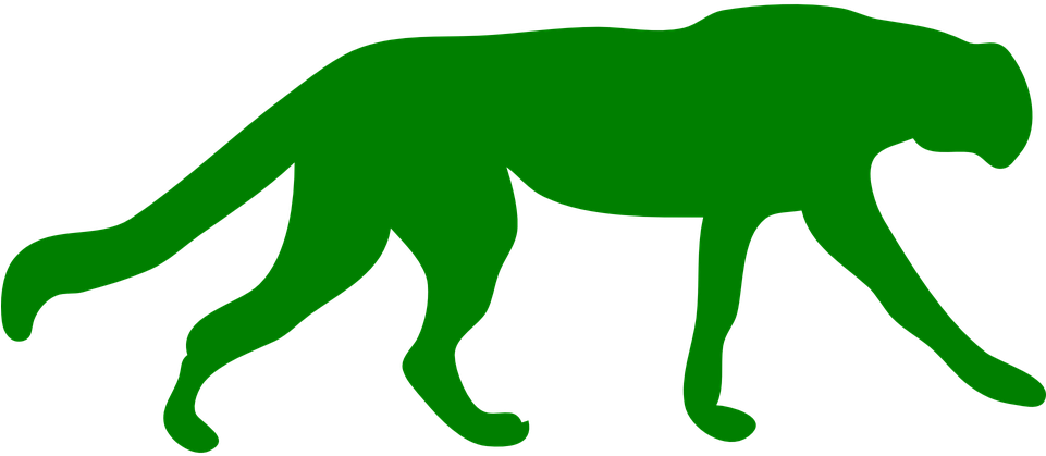 Black Panther Cartoon Animal Clipart (960x480), Png Download