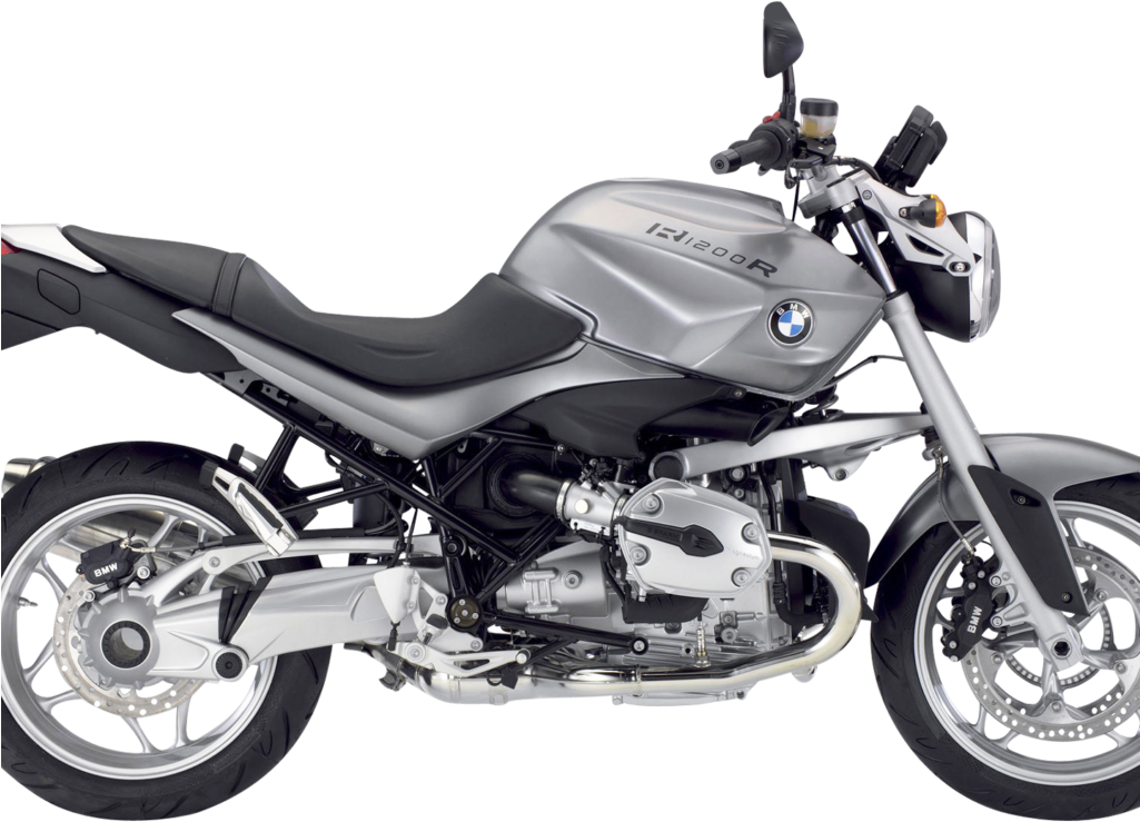 Bmw R1200r Black Motorcycle Bike Png Image - Bmw R 1200 2007 Clipart (1024x768), Png Download