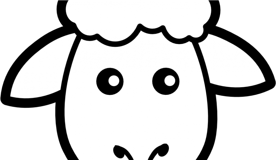 Animal Coloring Pages Drawing Images For Kids To Colour - Draw A Sheep Head Clipart (960x544), Png Download