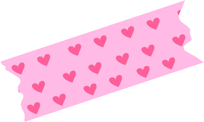 #tape #hearts #pink #crafts #decoration #scrapbooking - Envelope Clipart (1024x1024), Png Download