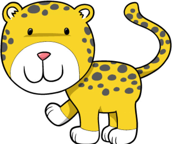 Cheetah Clipart Face - Cartoon Cheetah - Png Download (640x480), Png Download