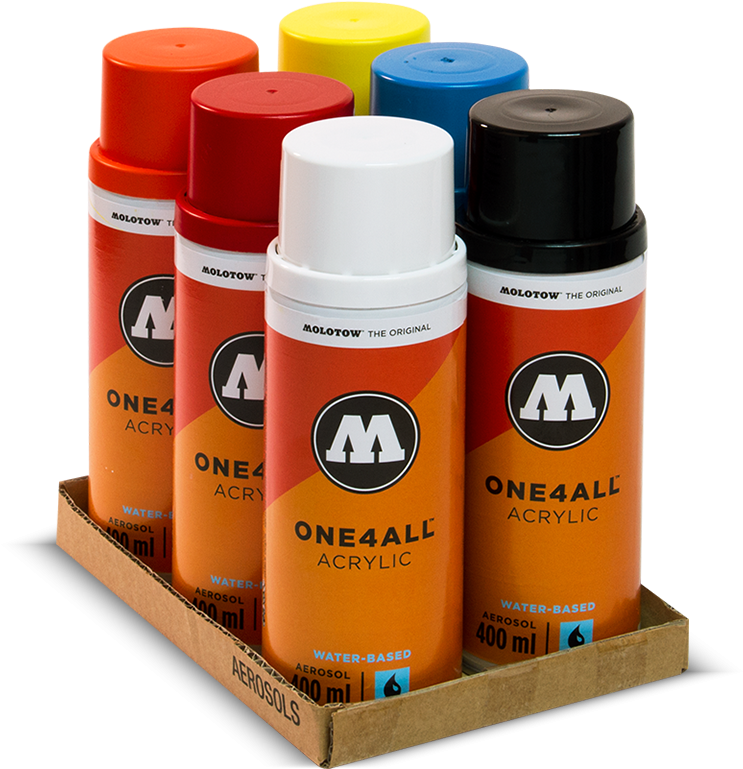 One4all™ Spray Basic Pack - Molotow Clipart (800x800), Png Download