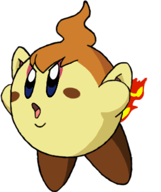 Chimchar Kirby - Pokemon Oshawott Kirby Clipart (731x832), Png Download