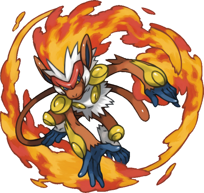 Infernape Would Obviously Fuck All Of Treecko's Line's - Infernape Art Clipart (650x615), Png Download